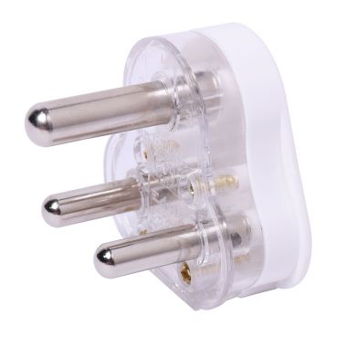 Plug Top 16A White Hollow Pin